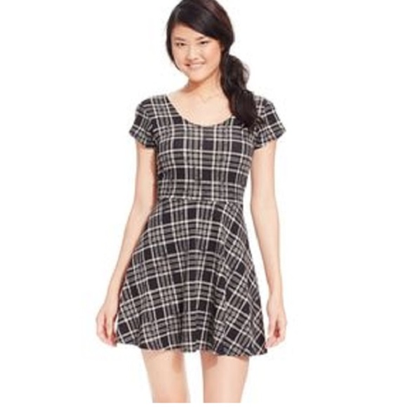 planet gold skater dress